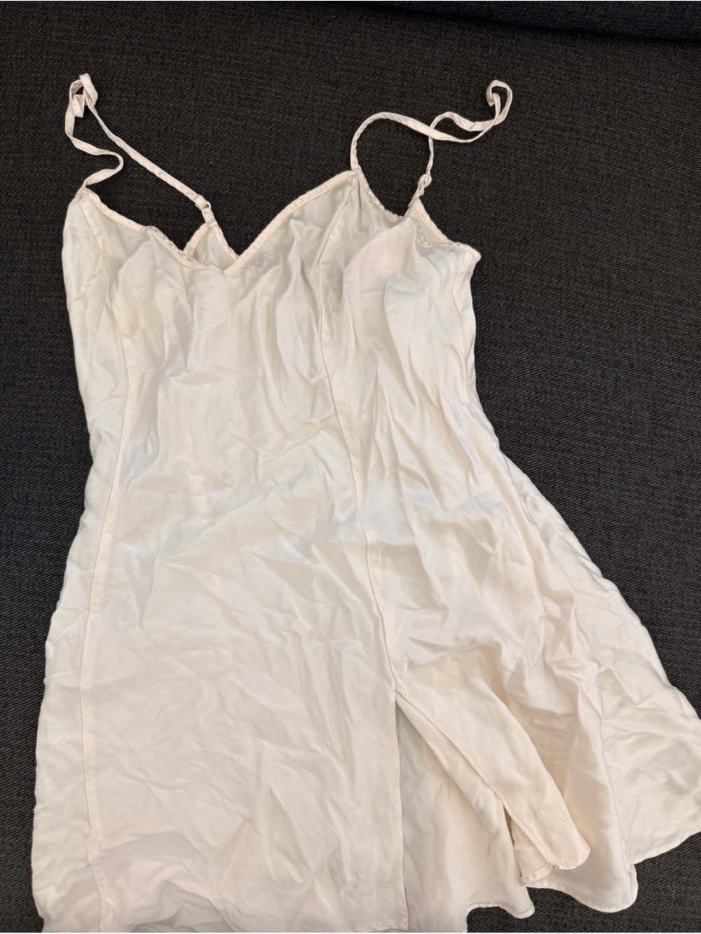 100% SILK VINTAGE Victoria's Secret Ivory Slip Nightdress